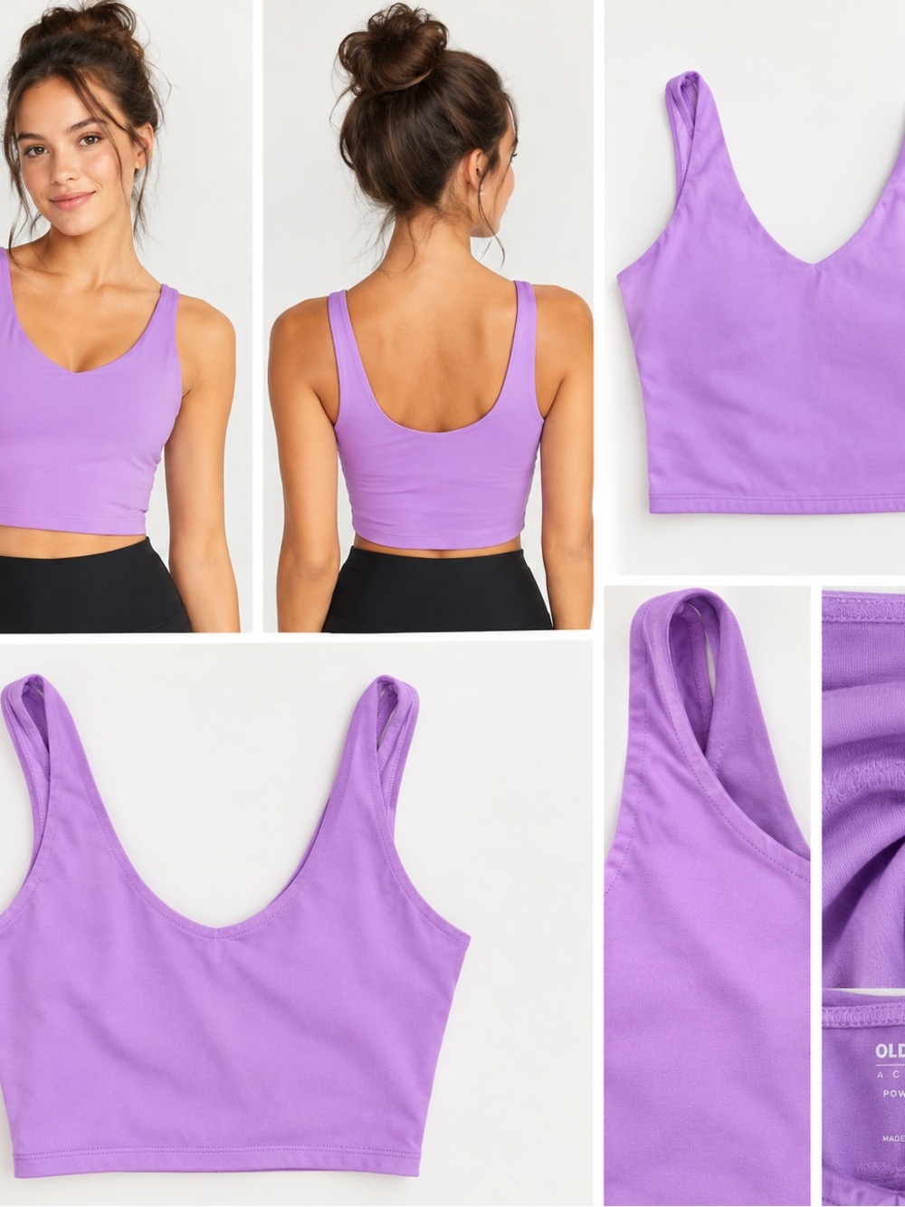 Old Navy Lilac V-Neck Crop Bralette